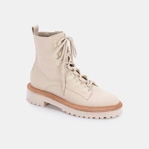 NIB Dolce Vita Whitny Boots - Sandstone Canvas - 9